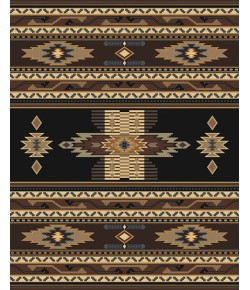 United Weavers Manhattan 36070 Phoenix Black Area Rug 1 Ft. 11 X 7 Ft. 4 Rectangle