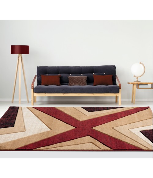 United Weavers Bristol Burgundy 2050-10034 1 ft. 10 in. X 2 ft. 8 in. Rectangle Rug