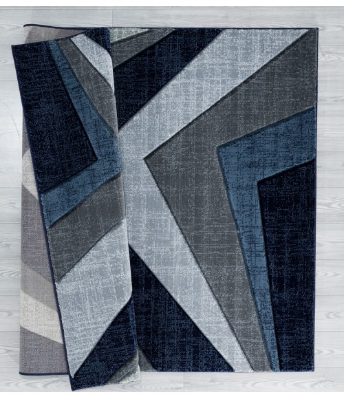 United Weavers Bristol Navy 2050-10064 2 ft. 7 in. X 7 ft. 4 in. Rectangle Rug