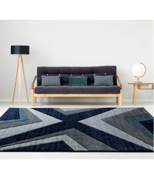 United Weavers Bristol Navy 2050-10064 2 ft. 7 in. X 7 ft. 4 in. Rectangle Rug