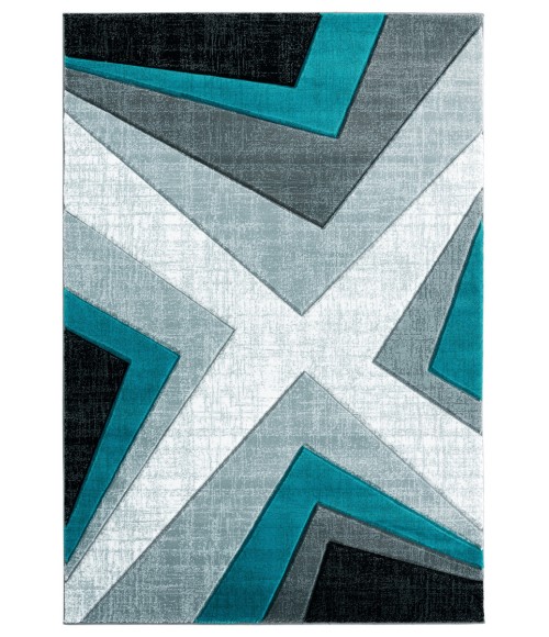 United Weavers Bristol Turquoise 2050-10069 7 ft. 10 in. X 10 ft. 6 in. Rectangle Rug