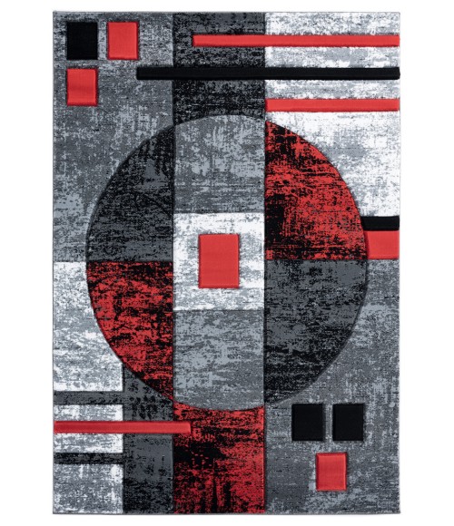 United Weavers Bristol Red 2050-10130 5 ft. 3 in. X 7 ft. 6 in. Rectangle Rug