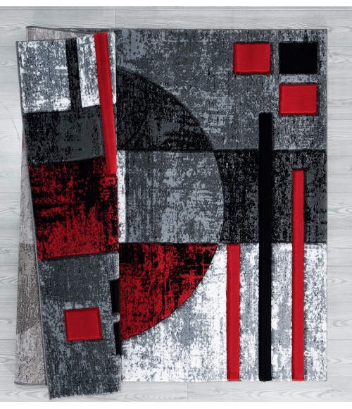 United Weavers Bristol Red 2050-10130 5 ft. 3 in. X 7 ft. 6 in. Rectangle Rug