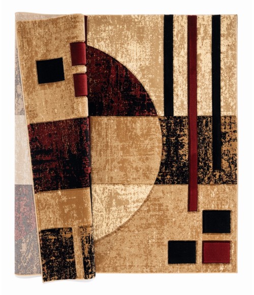 United Weavers Bristol Burgundy 2050-10134 5 ft. 3 in. X 7 ft. 6 in. Rectangle Rug