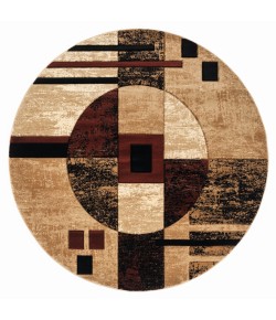 United Weavers Bristol Burgundy 2050-10134 7 ft. 10 in. Round Round Rug
