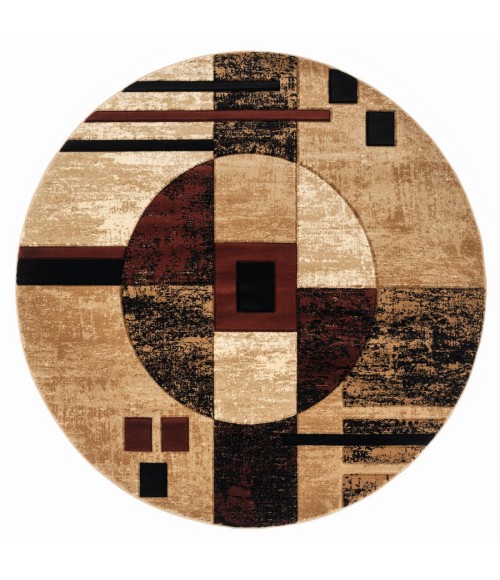 United Weavers Bristol Burgundy 2050-10134 7 ft. 10 in. Round Round Rug