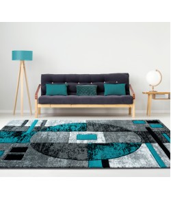 United Weavers Bristol Turquoise 2050-10169 2 ft. 7 in. X 7 ft. 4 in. Rectangle Rug