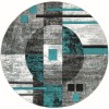 United Weavers Bristol Turquoise 2050-10169 7 ft. 10 in. Round Round Rug