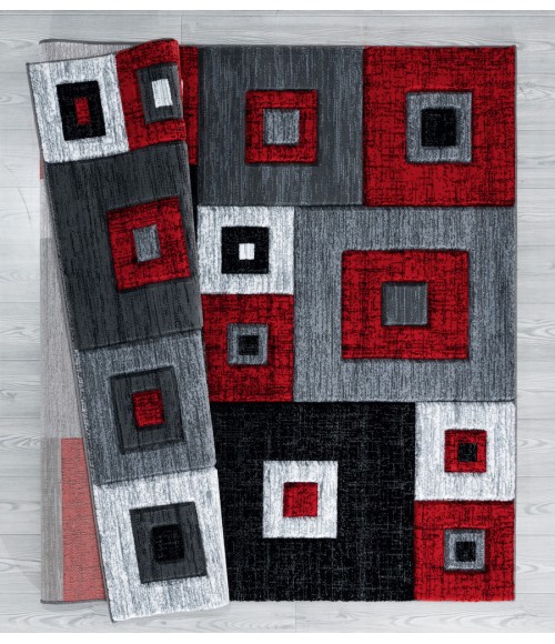 United Weavers Bristol Red 2050-10230 5 ft. 3 in. X 7 ft. 6 in. Rectangle Rug