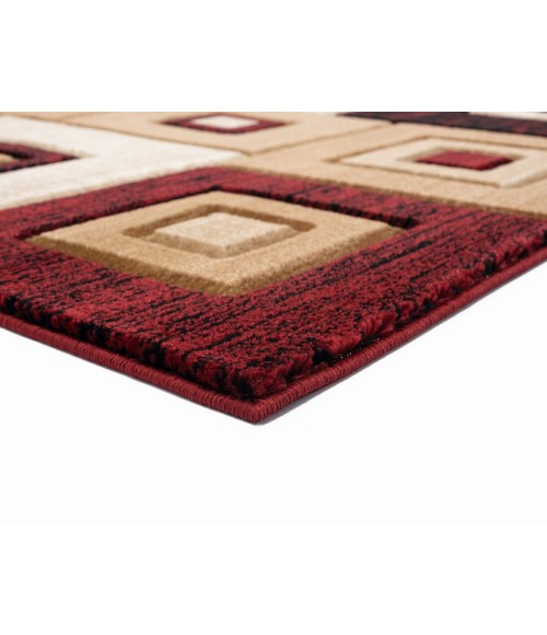 United Weavers Bristol Burgundy 2050-10234 5 ft. 3 in. X 7 ft. 6 in. Rectangle Rug