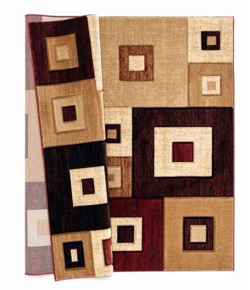 United Weavers Bristol Burgundy 2050-10234 5 ft. 3 in. X 7 ft. 6 in. Rectangle Rug