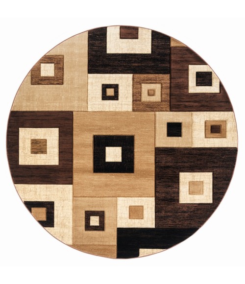 United Weavers Bristol Brown 2050-10250 7 ft. 10 in. Round Round Rug
