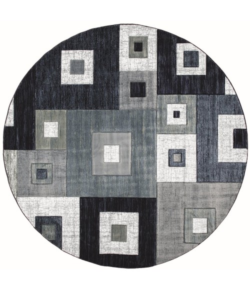 United Weavers Bristol Navy 2050-10264 7 ft. 10 in. Round Round Rug