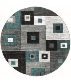 United Weavers Bristol Turquoise 2050-10269 7 ft. 10 in. Round Round Rug