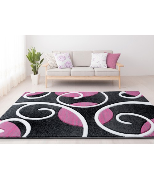 United Weavers Bristol Pink 2050-10386 5 ft. 3 in. X 7 ft. 6 in. Rectangle Rug