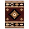 United Weavers Bristol Burgundy 2050-10434 5 ft. 3 in. X 7 ft. 6 in. Rectangle Rug