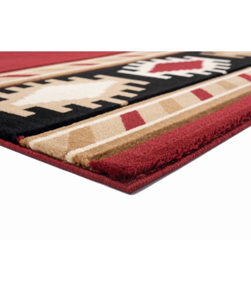 United Weavers Bristol Burgundy 2050-10434 5 ft. 3 in. X 7 ft. 6 in. Rectangle Rug