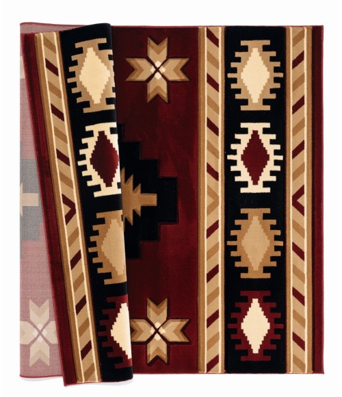 United Weavers Bristol Burgundy 2050-10434 5 ft. 3 in. X 7 ft. 6 in. Rectangle Rug