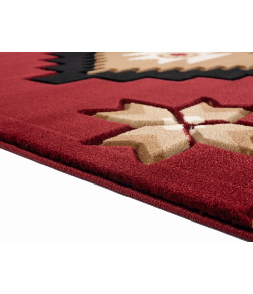 United Weavers Bristol Burgundy 2050-10434 5 ft. 3 in. X 7 ft. 6 in. Rectangle Rug