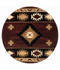 United Weavers Bristol Burgundy 2050-10434 7 ft. 10 in. Round Round Rug