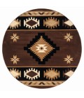 United Weavers Bristol Brown 2050-10450 7 ft. 10 in. Round Round Rug