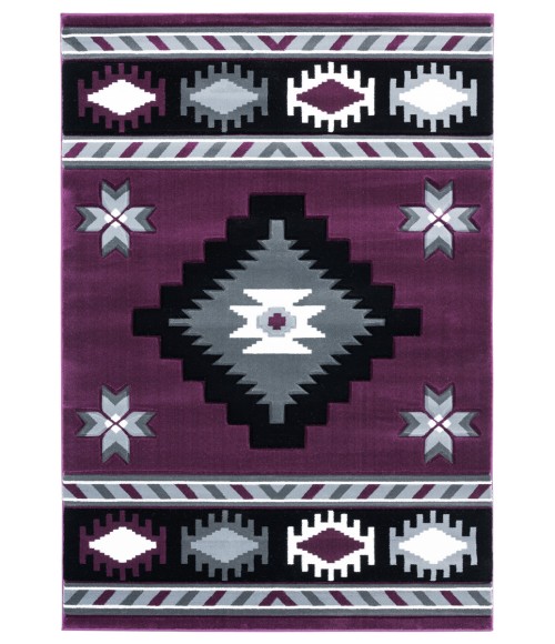 United Weavers Bristol Plum 2050-10482 5 ft. 3 in. X 7 ft. 6 in. Rectangle Rug