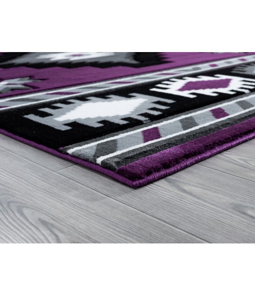 United Weavers Bristol Plum 2050-10482 5 ft. 3 in. X 7 ft. 6 in. Rectangle Rug