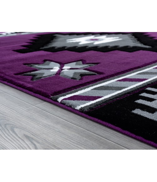 United Weavers Bristol Plum 2050-10482 5 ft. 3 in. X 7 ft. 6 in. Rectangle Rug