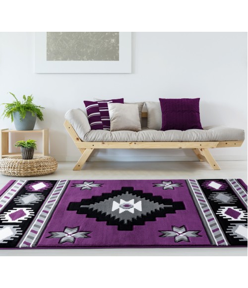 United Weavers Bristol Plum 2050-10482 5 ft. 3 in. X 7 ft. 6 in. Rectangle Rug