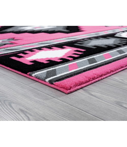 United Weavers Bristol Pink 2050-10486 5 ft. 3 in. X 7 ft. 6 in. Rectangle Rug