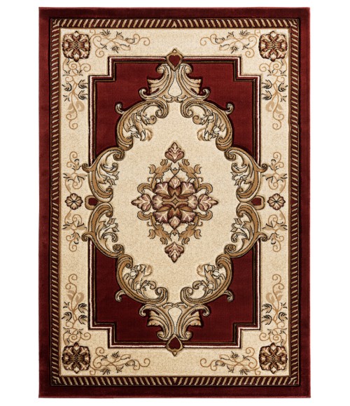 United Weavers Bristol Burgundy 2050-10534 5 ft. 3 in. X 7 ft. 6 in. Rectangle Rug