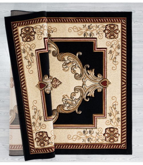 United Weavers Bristol Black 2050-10570 7 ft. 10 in. Round Round Rug
