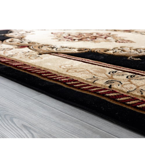 United Weavers Bristol Black 2050-10570 7 ft. 10 in. Round Round Rug