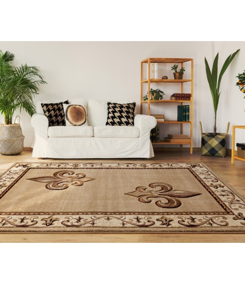 United Weavers Bristol Beige 2050-11226 7 ft. 10 in. Round Round Rug