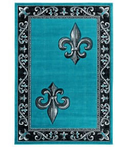 United Weavers Bristol Turquoise 2050-11269 1 ft. 10 in. X 2 ft. 8 in. Rectangle Rug