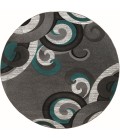 United Weavers Bristol Turquoise 2050-11369 7 ft. 10 in. Round Round Rug
