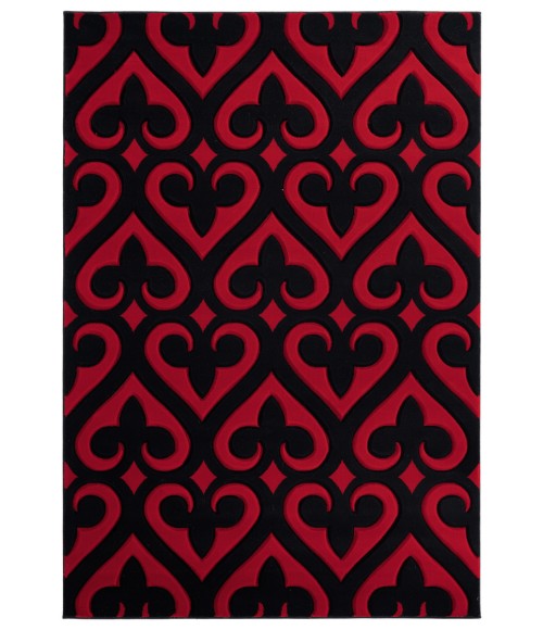 United Weavers Bristol Red 2050-11430 2 ft. 7 in. X 4 ft. 2 in. Rectangle Rug