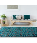 United Weavers Bristol Turquoise 2050-11469 1 ft. 10 in. X 2 ft. 8 in. Rectangle Rug
