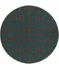 United Weavers Bristol Turquoise 2050-11469 7 ft. 10 in. Round Round Rug