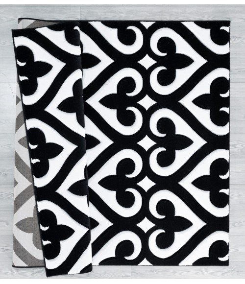 United Weavers Bristol Black 2050-11470 2 ft. 7 in. X 4 ft. 2 in. Rectangle Rug