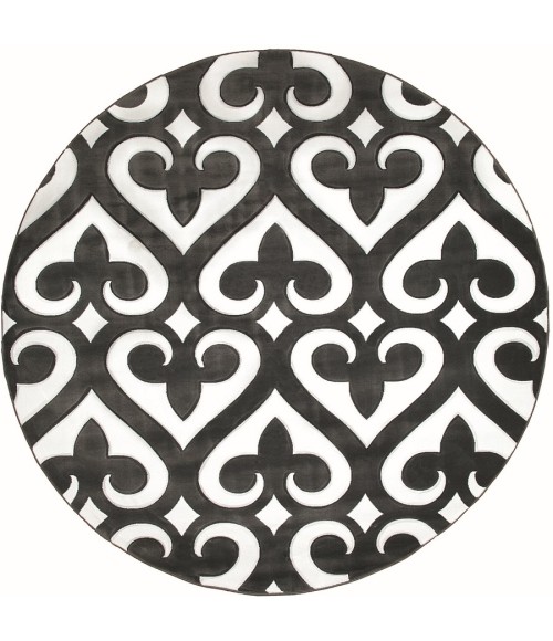 United Weavers Bristol Grey 2050-11472 7 ft. 10 in. Round Round Rug