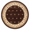 United Weavers Bristol Brown 2050-11650 7 ft. 10 in. Round Round Rug