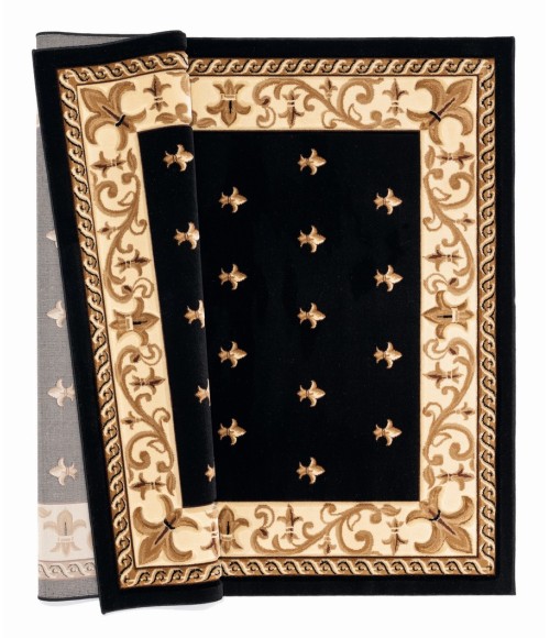 United Weavers Bristol Black 2050-11670 7 ft. 10 in. Round Round Rug