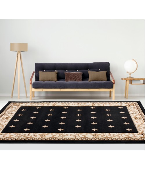 United Weavers Bristol Black 2050-11670 7 ft. 10 in. Round Round Rug