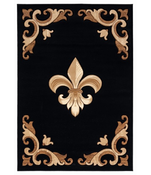 United Weavers Bristol Black 2050-11770 1 ft. 10 in. X 2 ft. 8 in. Rectangle Rug
