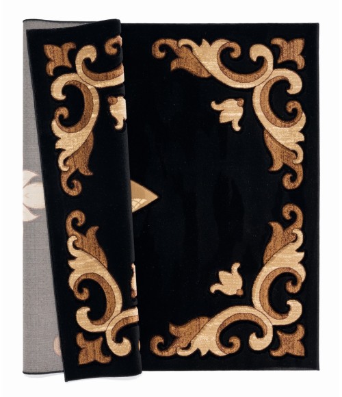 United Weavers Bristol Black 2050-11770 7 ft. 10 in. Round Round Rug