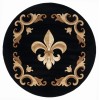United Weavers Bristol Black 2050-11770 7 ft. 10 in. Round Round Rug