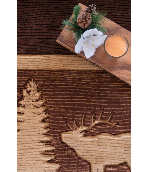 United Weavers Cottage Brown Rug 2055-41750 2 ft. 7 in. X 7 ft. 4 in. Rectangle - Rugs Town United Weavers Cottage Brown 2055-41750 2 ft. 7 in. X 7 ft. 4 in. Rectangle Rug