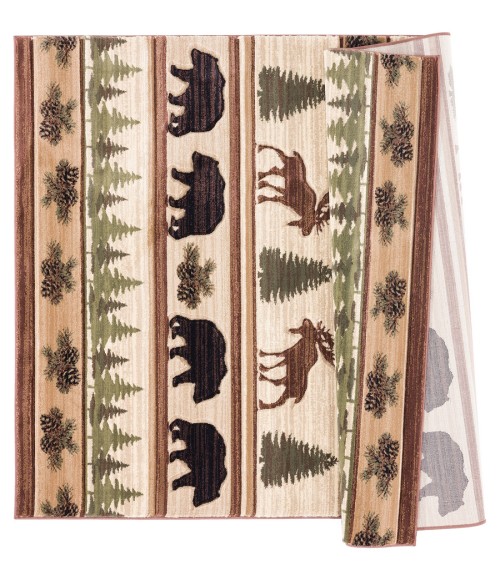 United Weavers Cottage Beige 2055-40226 5 ft. 3 in. X 7 ft. 6 in. Rectangle Rug