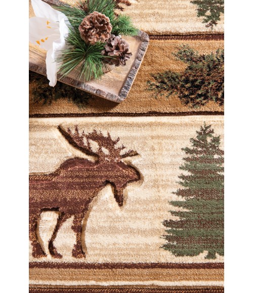 United Weavers Cottage Beige 2055-40226 5 ft. 3 in. X 7 ft. 6 in. Rectangle Rug